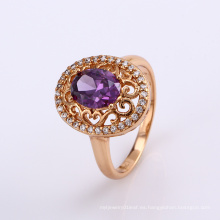 11817 Anillo de lujo del precio especial de la joyería de la manera, los últimos diseños del anillo del color oro 18k para las muchachas